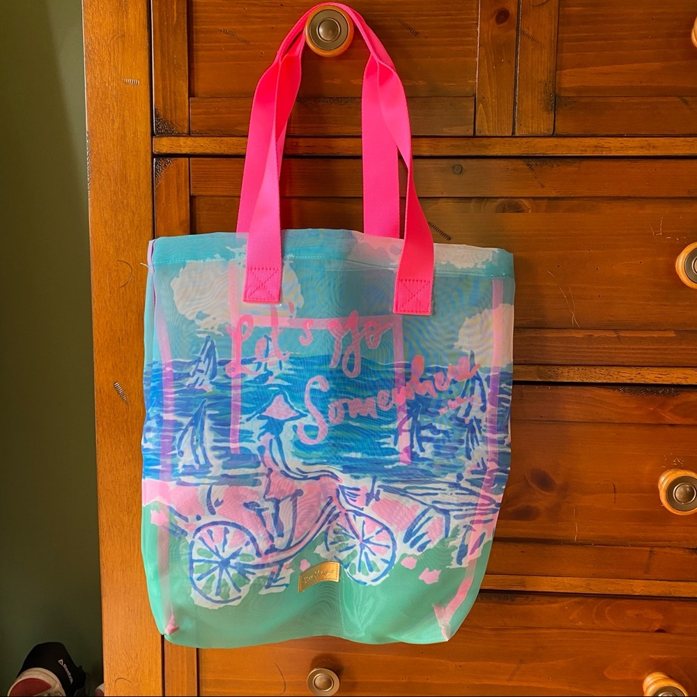 Lilly Pulitzer mesh tote
